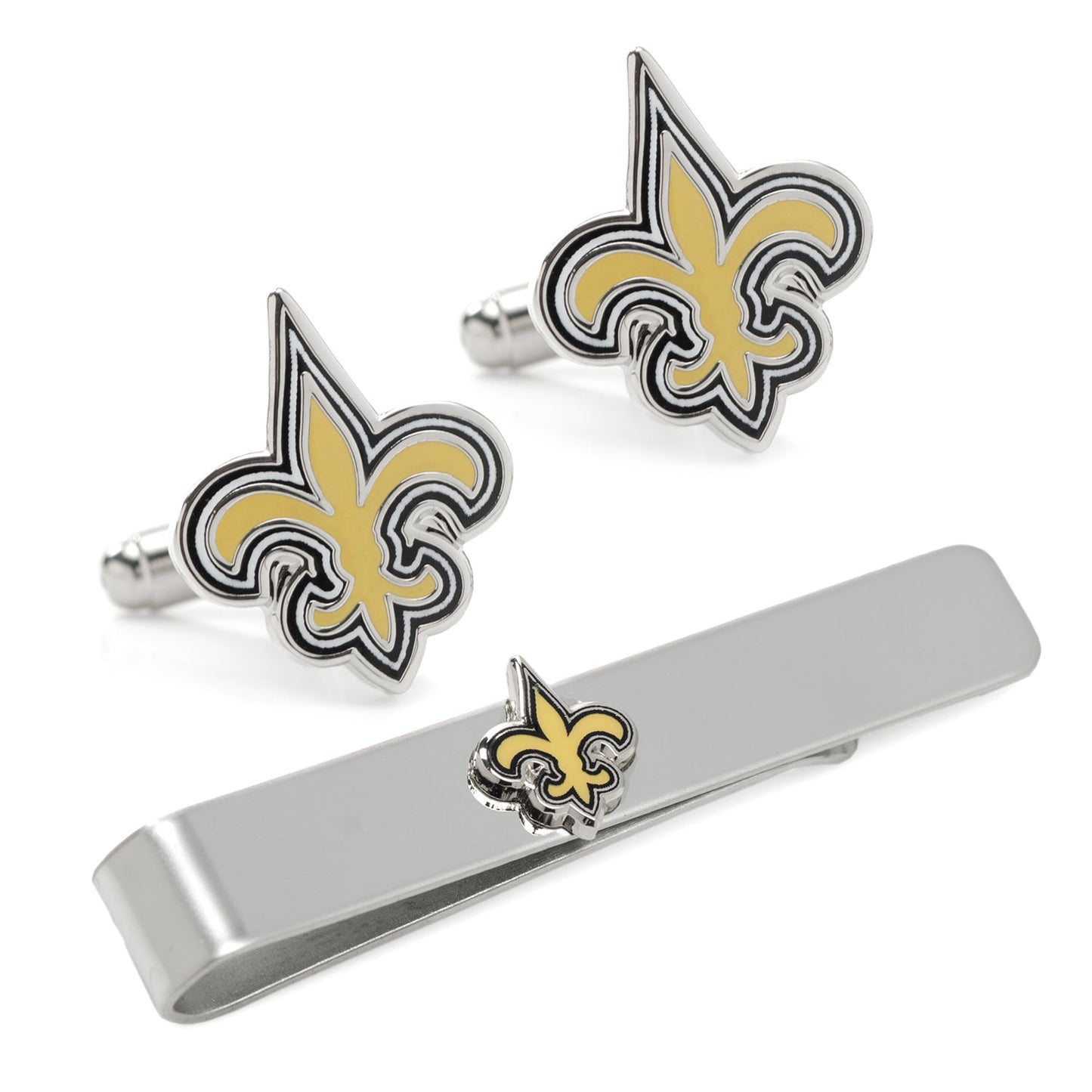 NFL New Orleans Saints Cufflinks and Tie Bar Gift Set