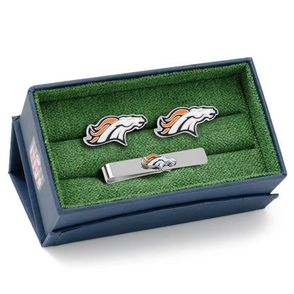 NFL New York Giants Cufflinks and Tie Bar Gift Set