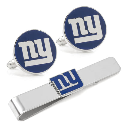 NFL New York Giants Cufflinks and Tie Bar Gift Set