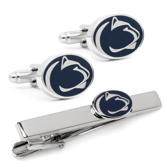 NCAA Penn State University Cufflinks and Tie Clip Gift Set
