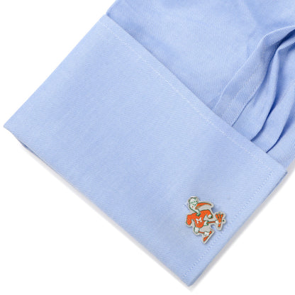 NCAA University of Miami Hurricanes Throwback Cufflinks