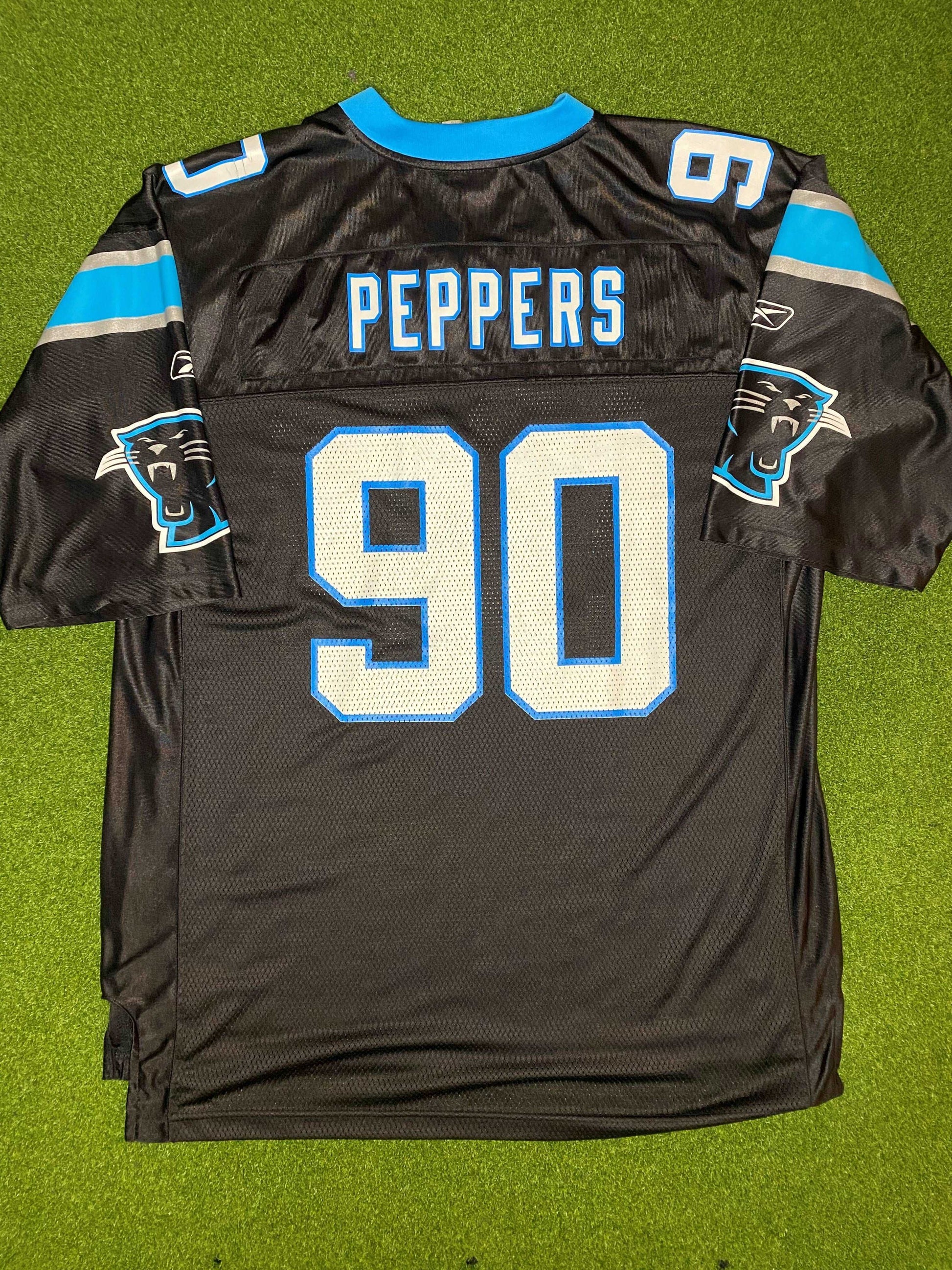 00s Carolina Panthers - Julius Peppers #90 - Reebok - Vintage NFL Jersey (XL)