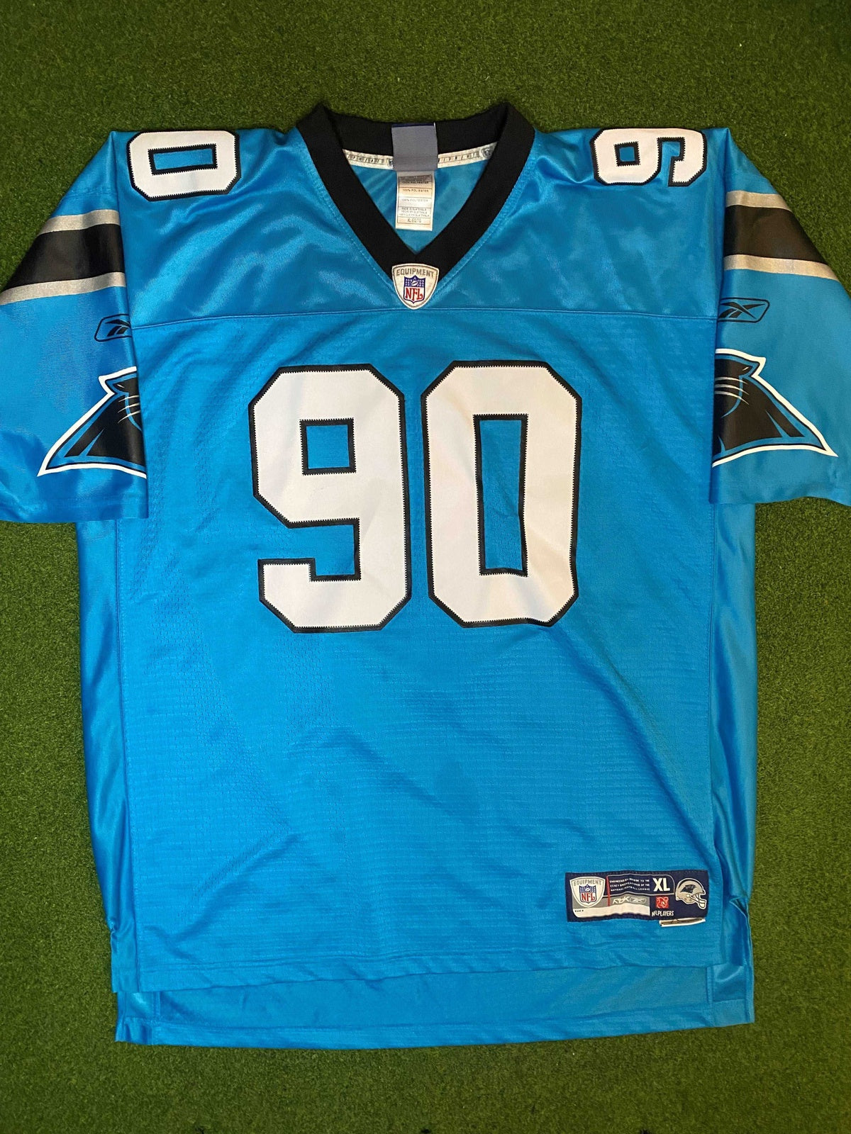 00s Carolina Panthers - Julius Peppers #90 - Reebok - Vintage NFL Jersey (XL)