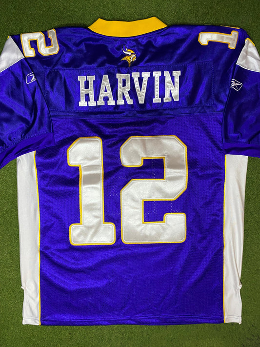 2009-2012 Minnesota Vikings - Percy Harvin #12 - On Field Stitched - Vintage NFL Jersey (50) - Gametime Vintage
