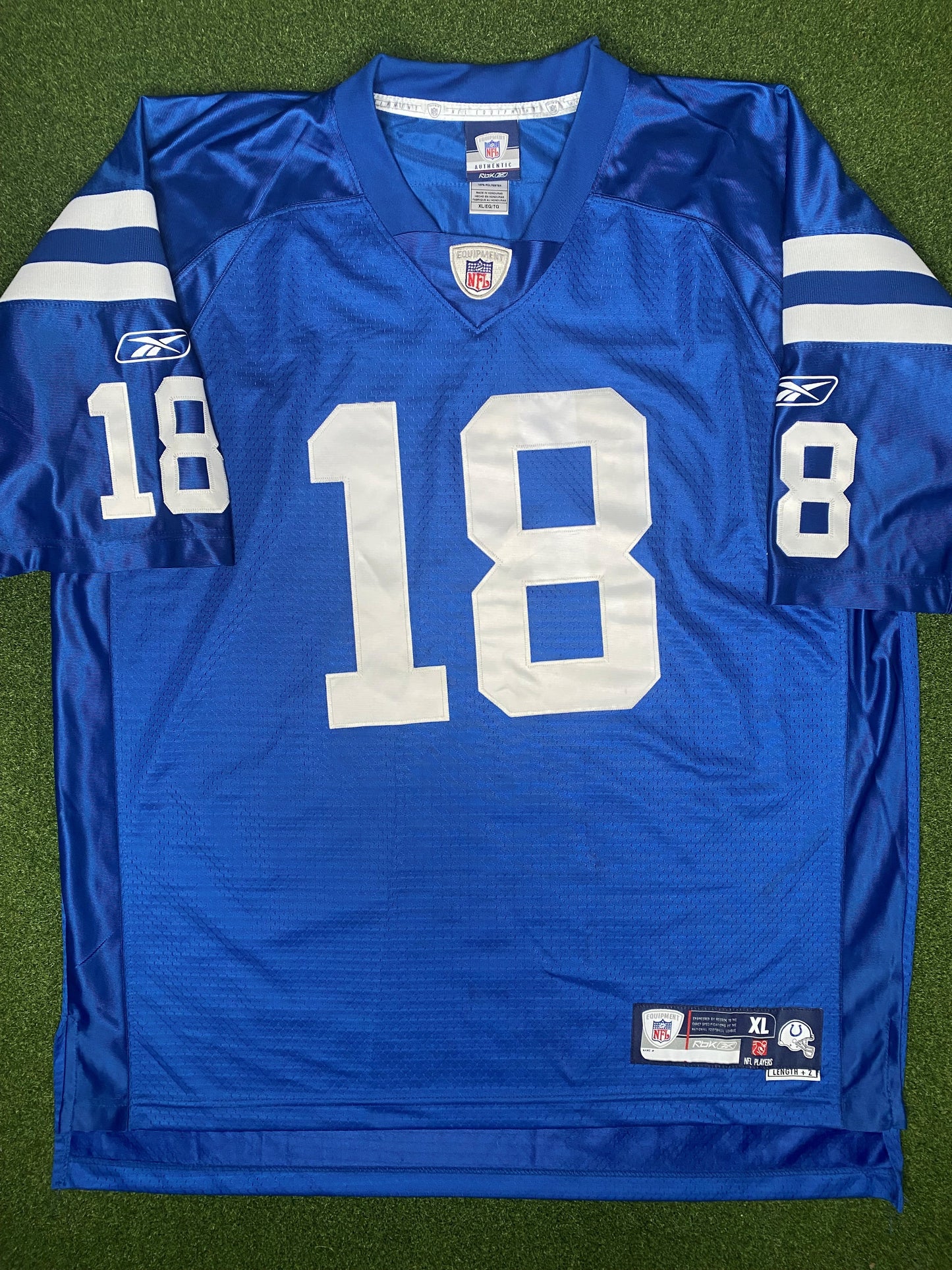 2002-2011 Indianapolis Colts - Peyton Manning #18 - Authentic Stitched - Vintage NFL Jersey (Medium)