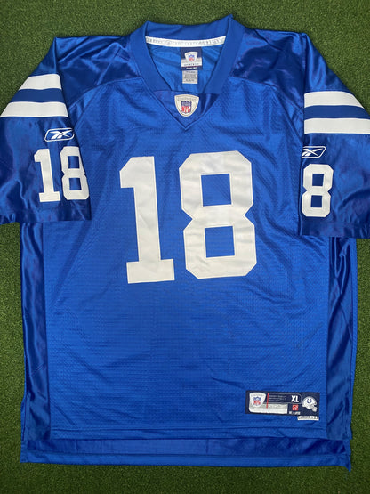 2002-2011 Indianapolis Colts - Peyton Manning #18 - Authentic Stitched - Vintage NFL Jersey (Medium)