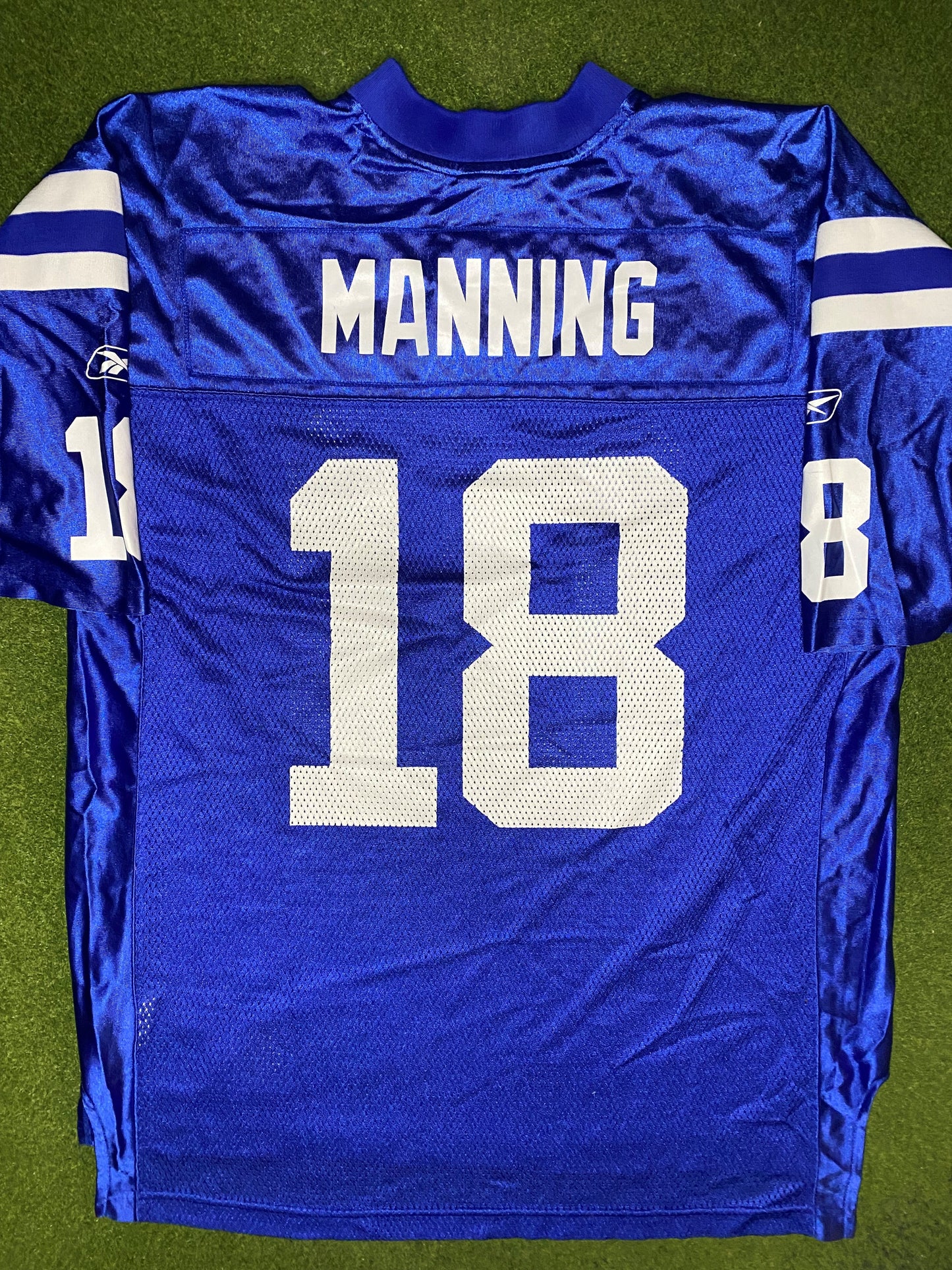 00s Indianapolis Colts - Peyton Manning #18 - Reebok - Vintage NFL Jersey (Large) Gametime Vintage