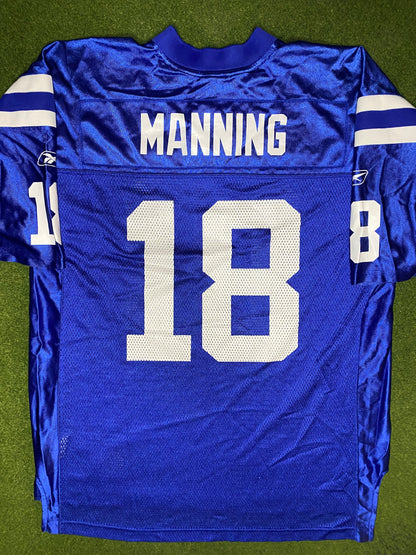 00s Indianapolis Colts - Peyton Manning #18 - Reebok - Vintage NFL Jersey (Large)