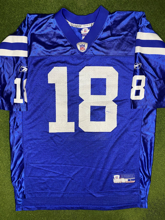 00s Indianapolis Colts - Peyton Manning #18 - Reebok - Vintage NFL Jersey (Large) Gametime Vintage