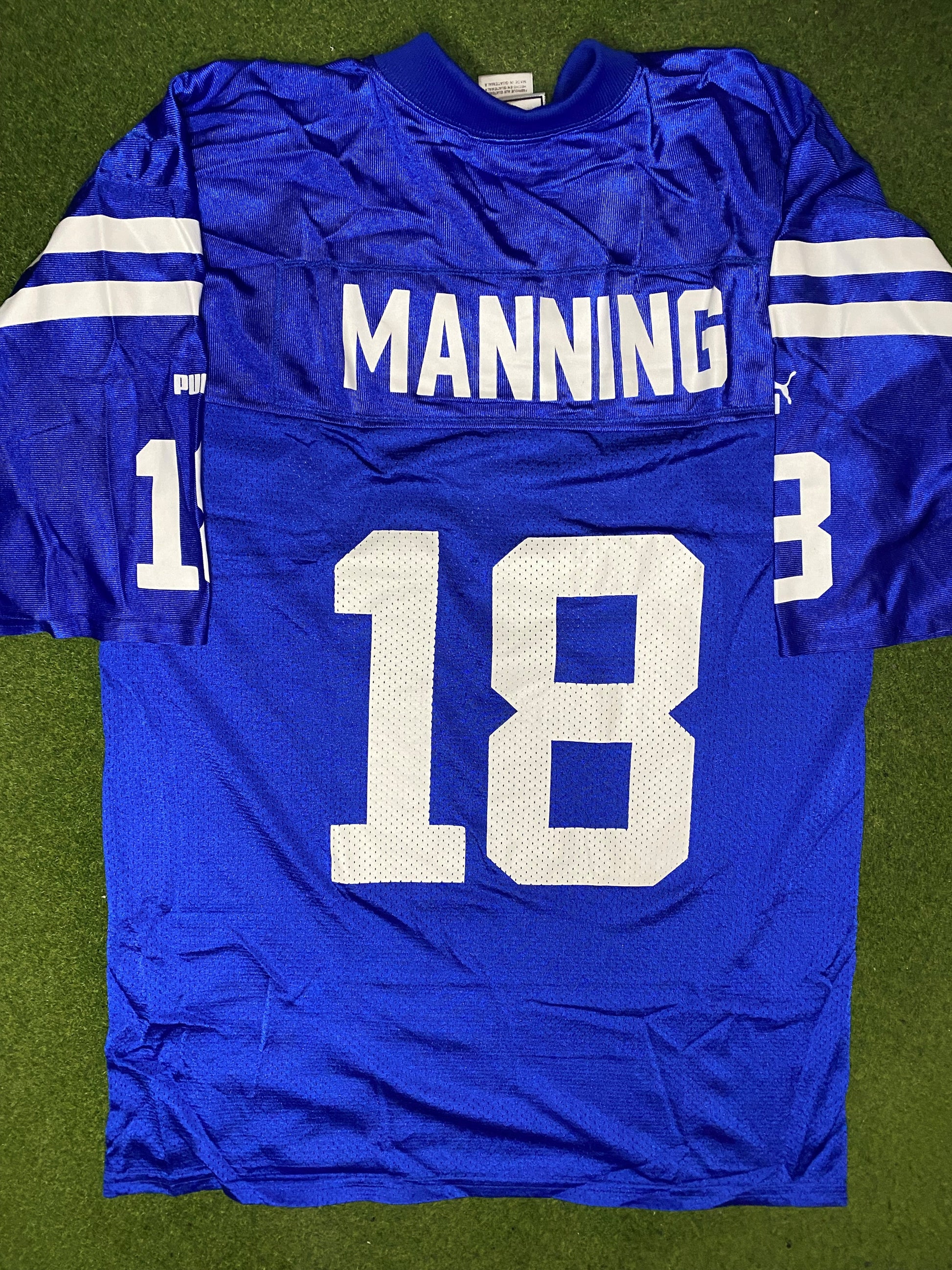 1998-2001 Indianapolis Colts - Peyton Manning #18 - Puma - Vintage NFL Jersey (XL) - Gametime Vintage
