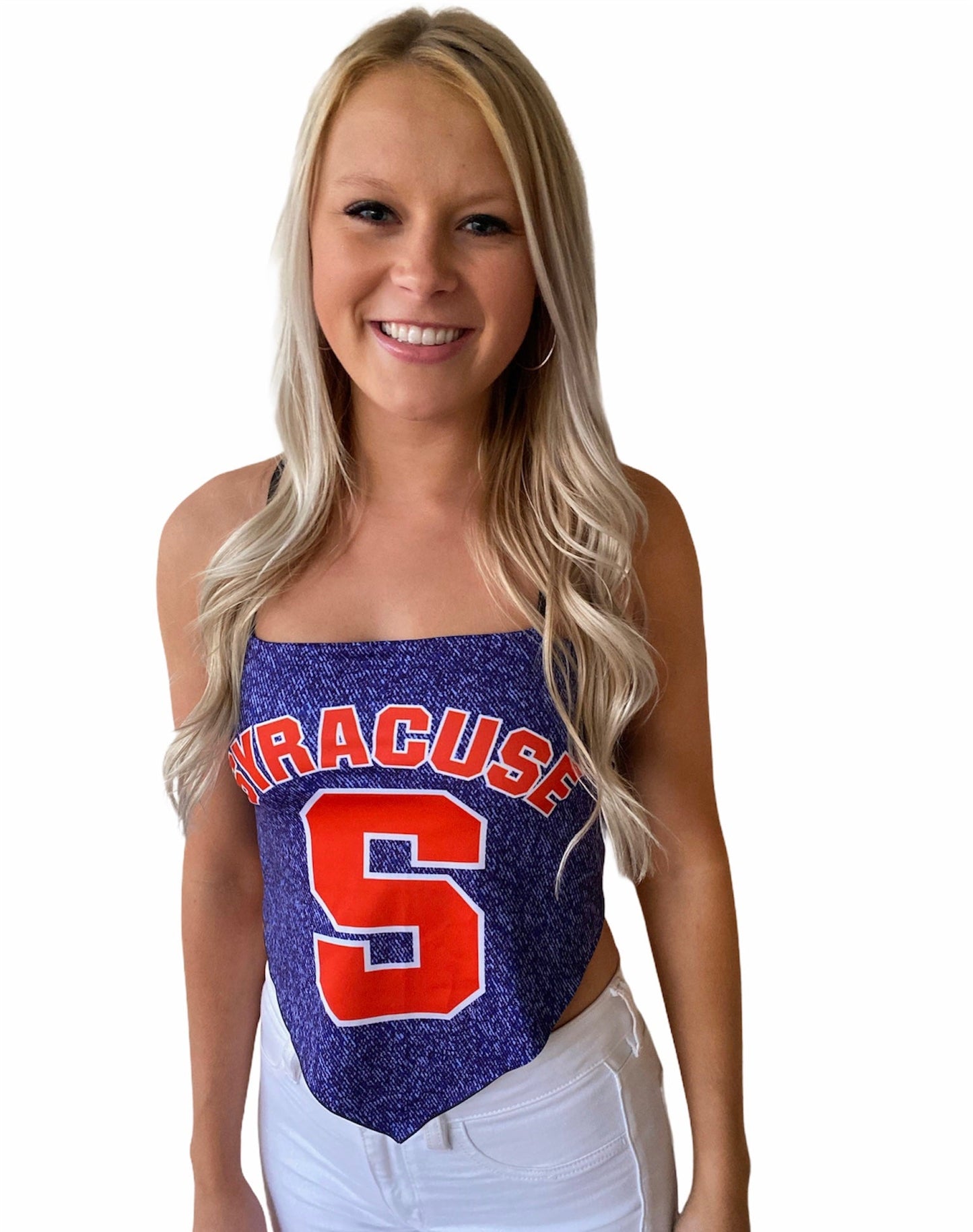 Syracuse Denim Bandana Top