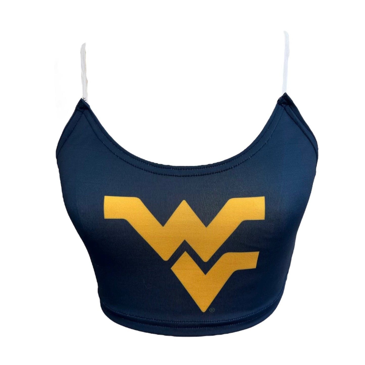 West Virginia Mountaineers Navy Blue Spaghetti Tank