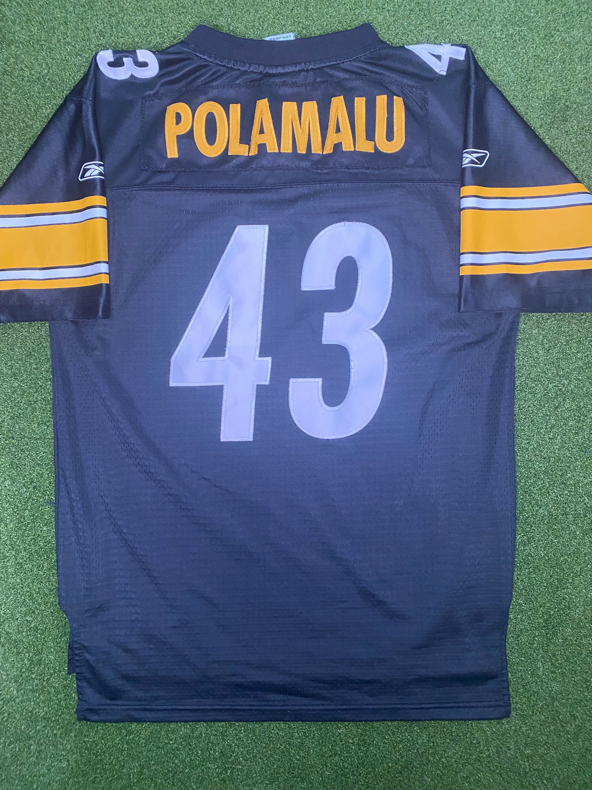 2004-2012 Pittsburgh Steelers - Troy Polamalu #43 - On Field Stitched - Vintage NFL Jersey (Youth XL)