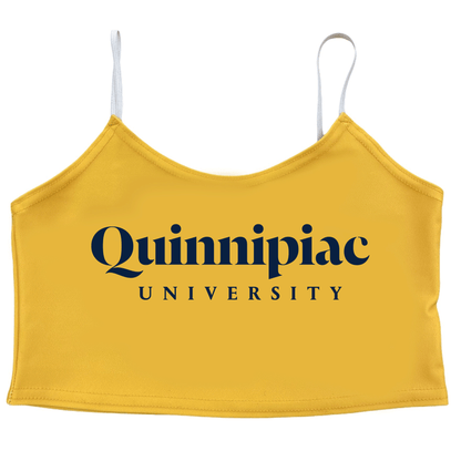 Quinnipiac Yellow Spaghetti Tank Top