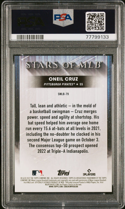 Graded 2022 Topps Oneil Cruz #SMLB79 Stars of MLB Update Rookie RC Baseball Card PSA 10 Gem Mint