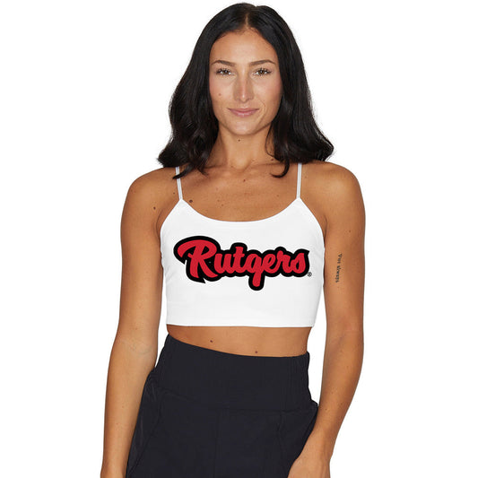 Rutgers Cursive Spaghetti Tank