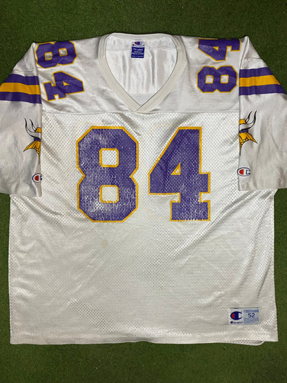 90s Minnesota Vikings - Randy Moss #84 - Champion - Vintage NFL Jersey (52)