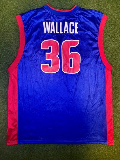 2004-2009 Detroit Pistons - Rasheed Wallace #36 - Vintage NBA Jersey (XL)