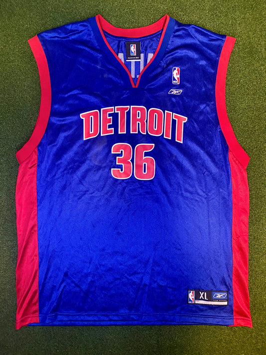2004-2009 Detroit Pistons - Rasheed Wallace #36 - Vintage NBA Jersey (XL)