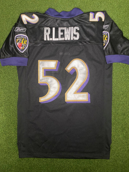 2002-2012 Baltimore Ravens - Ray Lewis #52 - Authentic Stitched - Vintage NFL Jersey (Youth XL)