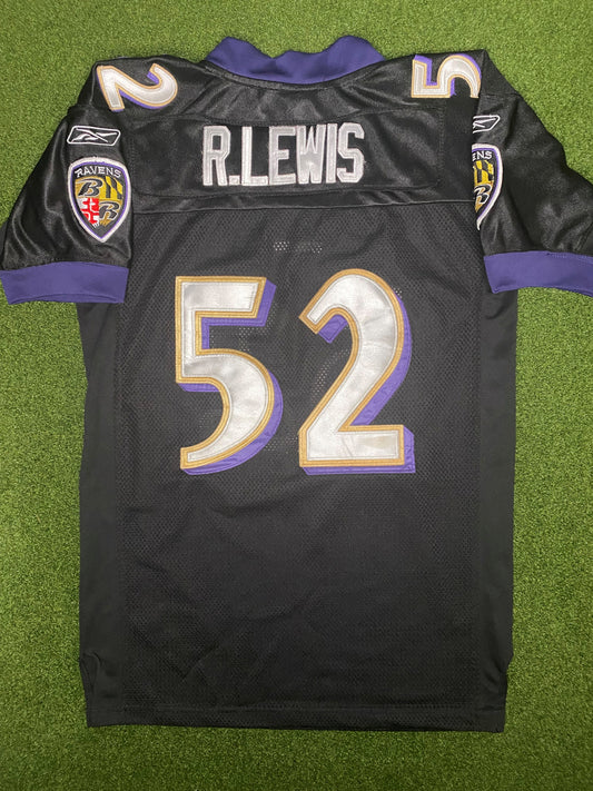 2002-2012 Baltimore Ravens - Ray Lewis #52 - Authentic Stitched - Vintage NFL Jersey (Youth XL)