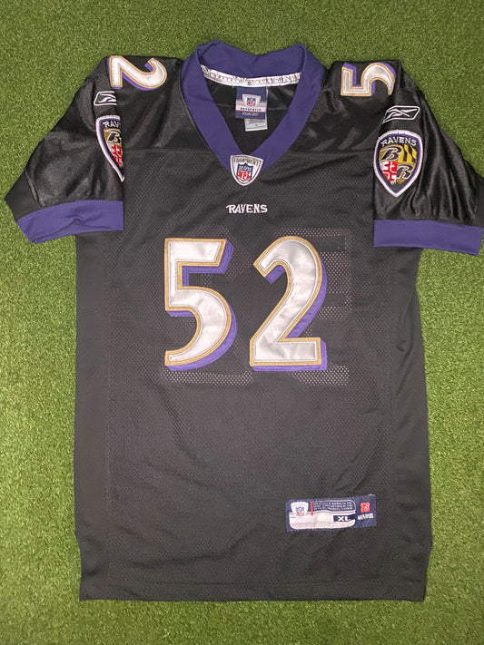 2002-2012 Baltimore Ravens - Ray Lewis #52 - Authentic Stitched - Vintage NFL Jersey (Youth XL)