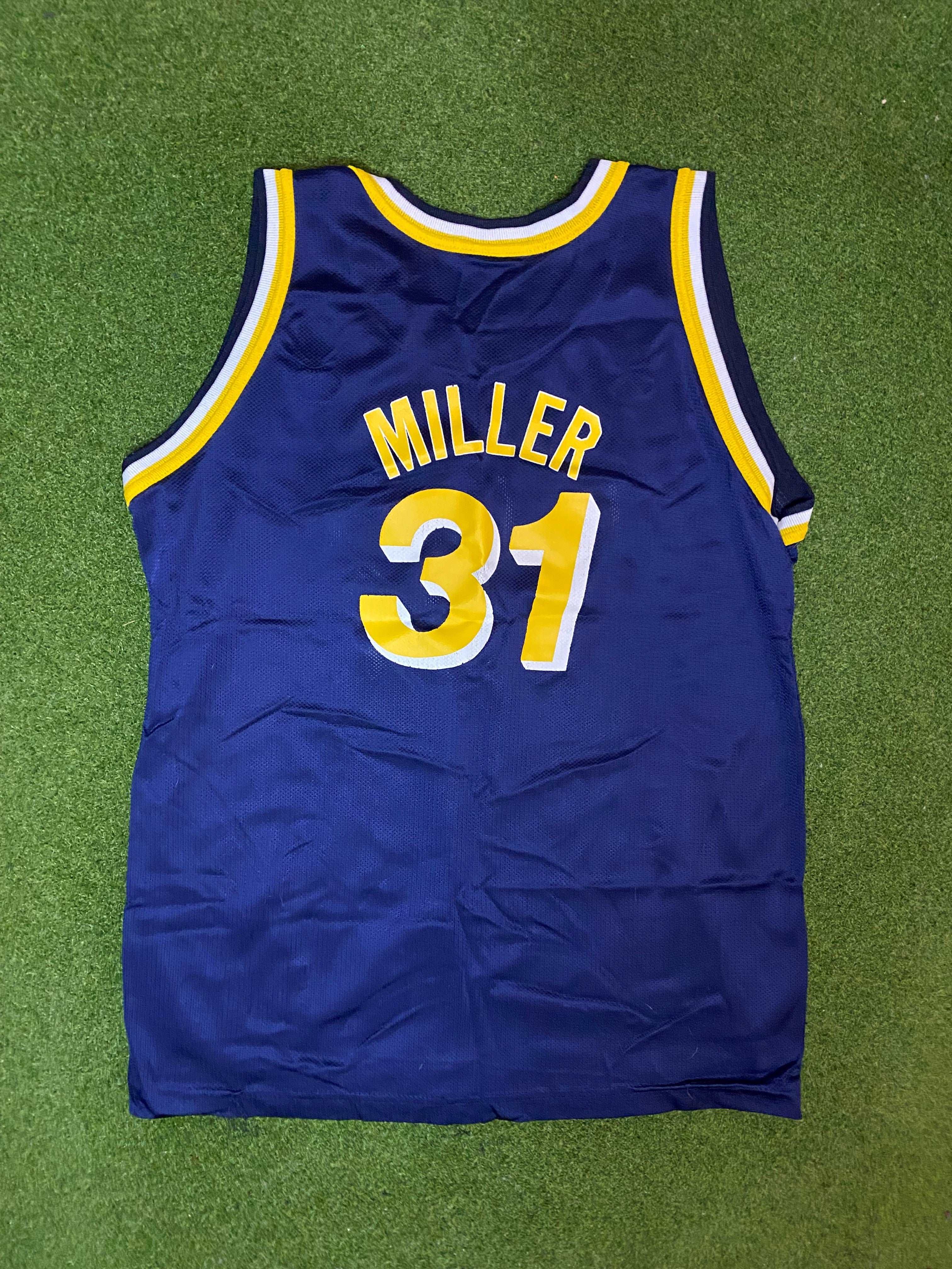 90s Indiana Pacers Reggie Miller 31 Vintage NBA Jersey Youth XL Gametime Vintage