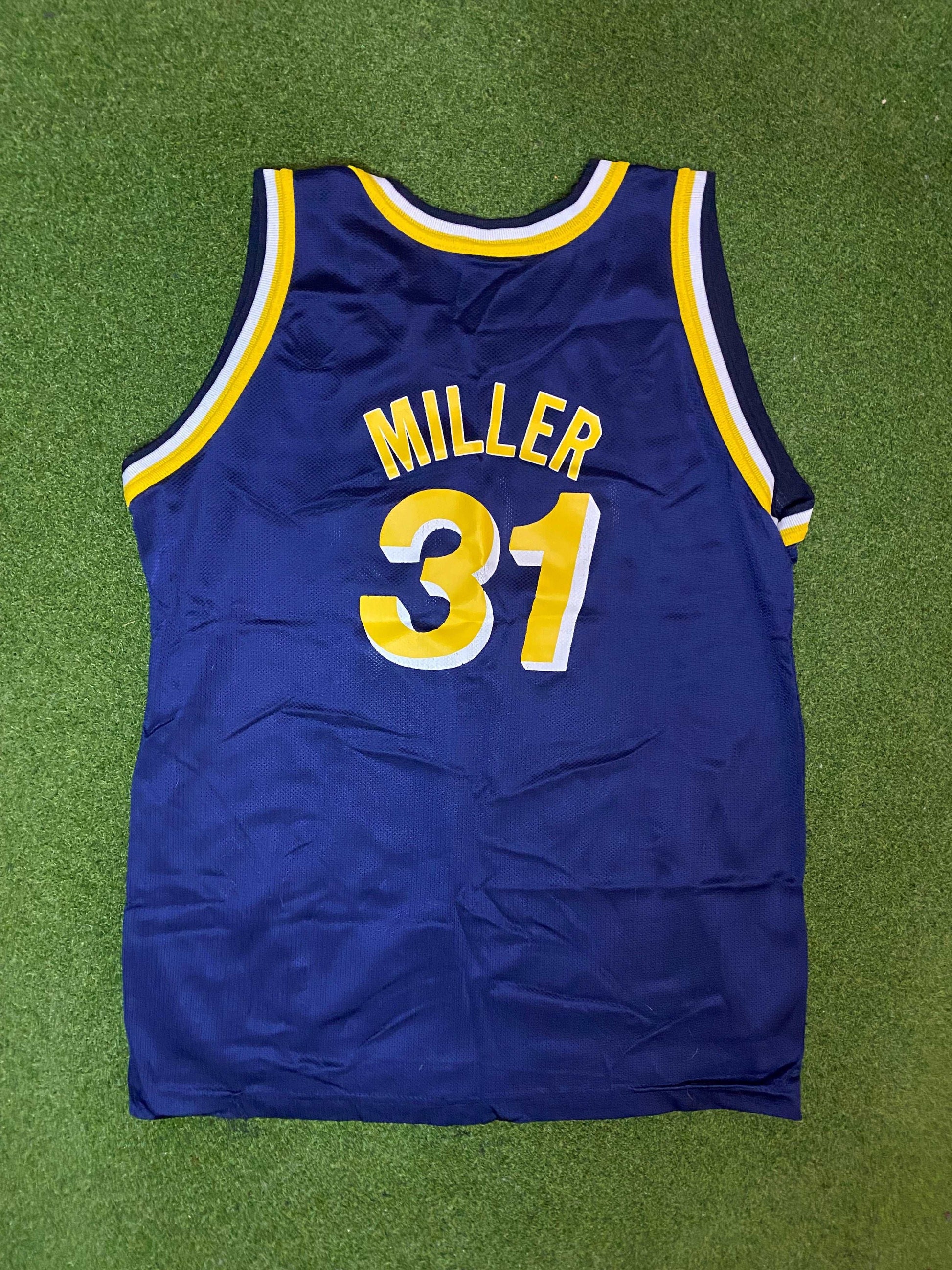 90s Indiana Pacers - Reggie Miller #31 - Vintage NBA Jersey (Youth XL)