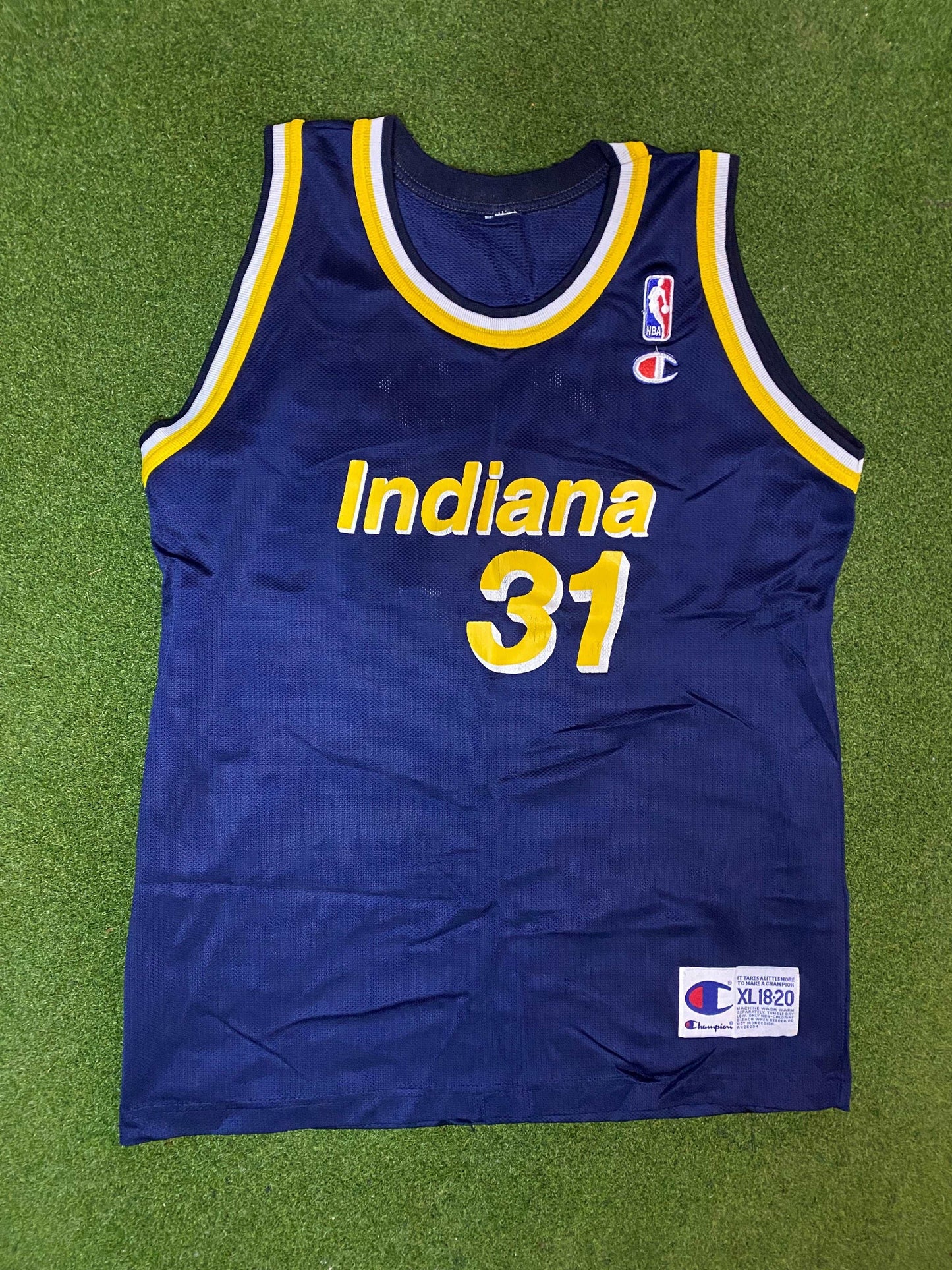 90s Indiana Pacers - Reggie Miller #31 - Vintage NBA Jersey (Youth XL)