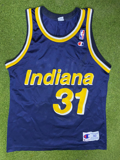 90s Indiana Pacers - Reggie Miller #31 - Vintage NBA Jersey (40)