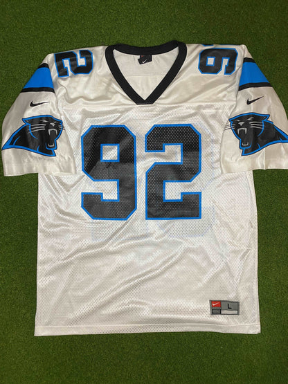 90s Carolina Panthers - Reggie White #92 - Nike - Vintage NFL Jersey (Large)