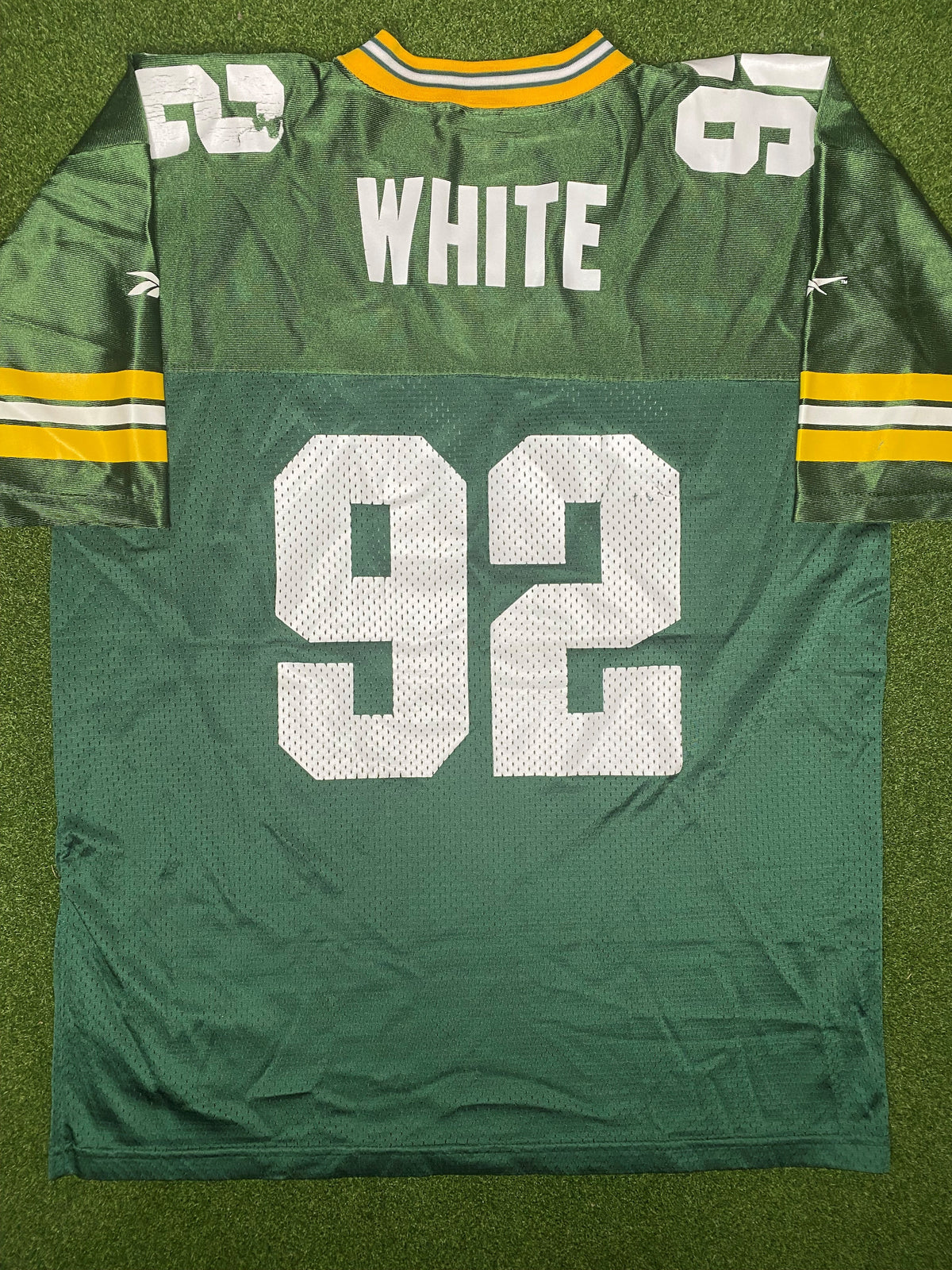 1993-1998 Green Bay Packers - Reggie White #92 - Vintage NFL Jersey (Large)