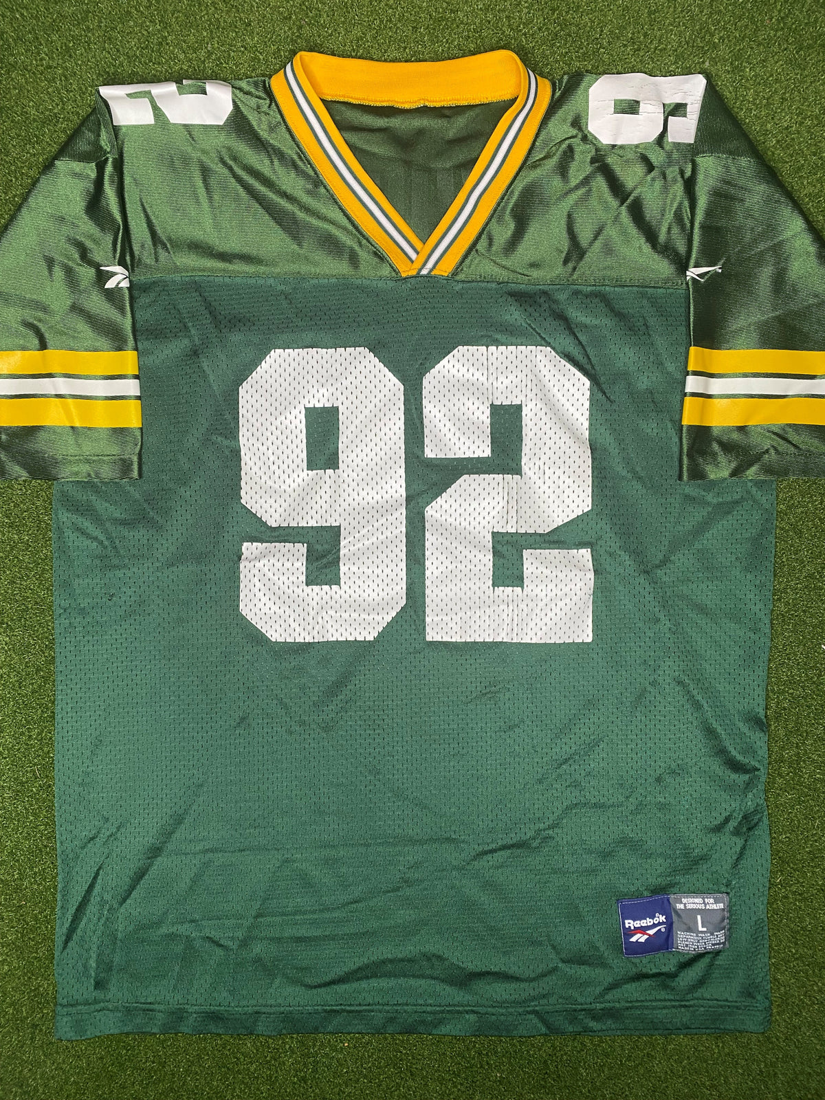 1993-1998 Green Bay Packers - Reggie White #92 - Vintage NFL Jersey (Large)