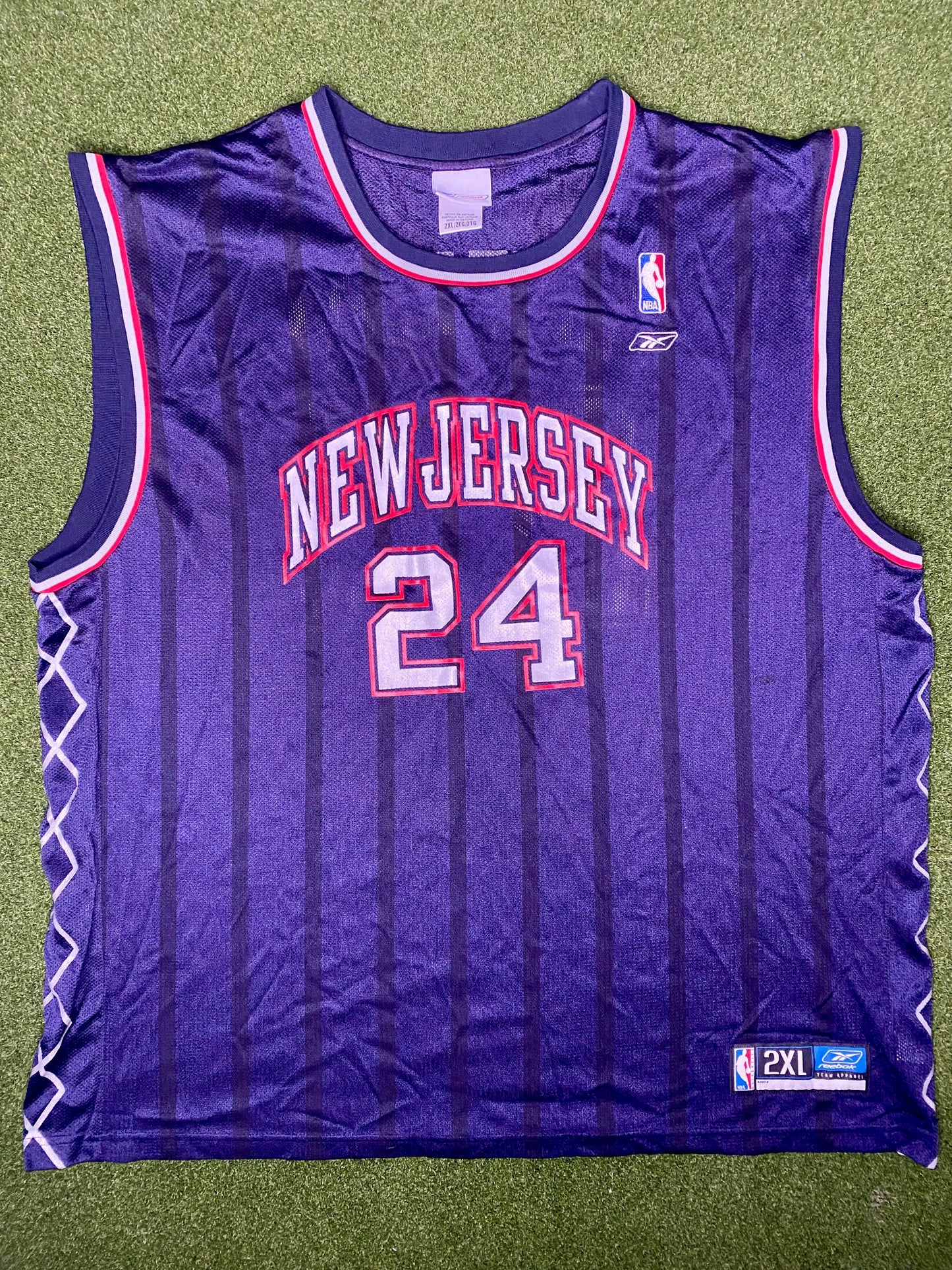 2004-2008 New Jersey Nets - Richard Jefferson #24 - Vintage NBA Jersey (2XL)