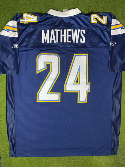 2010-2013 San Diego Chargers - Ryan Matthews #24 - On Field Stitched - Vintage NFL Jersey (2XL) - Gametime Vintage