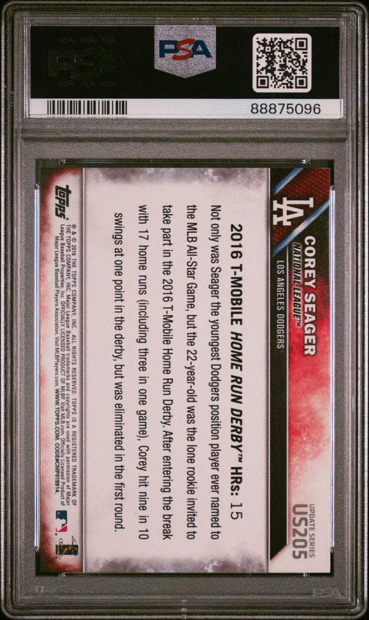 Graded 2016 Topps Update Corey Seager #US205 Rookie RC Baseball Card PSA 10 Gem Mint