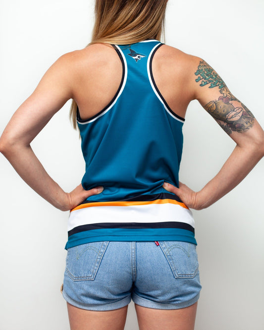 San Jose Sharks Women&#39;s Racerback Hockey Tank