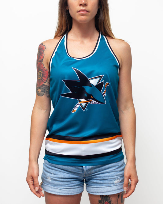 San Jose Sharks Women&#39;s Racerback Hockey Tank