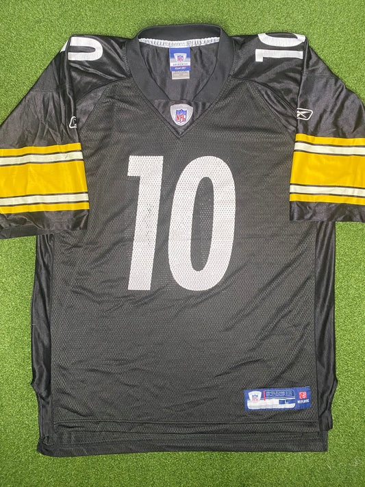 2006-2009 Pittsburgh Steelers - Santonio Holmes #10 - Vintage NFL Jersey (Large)