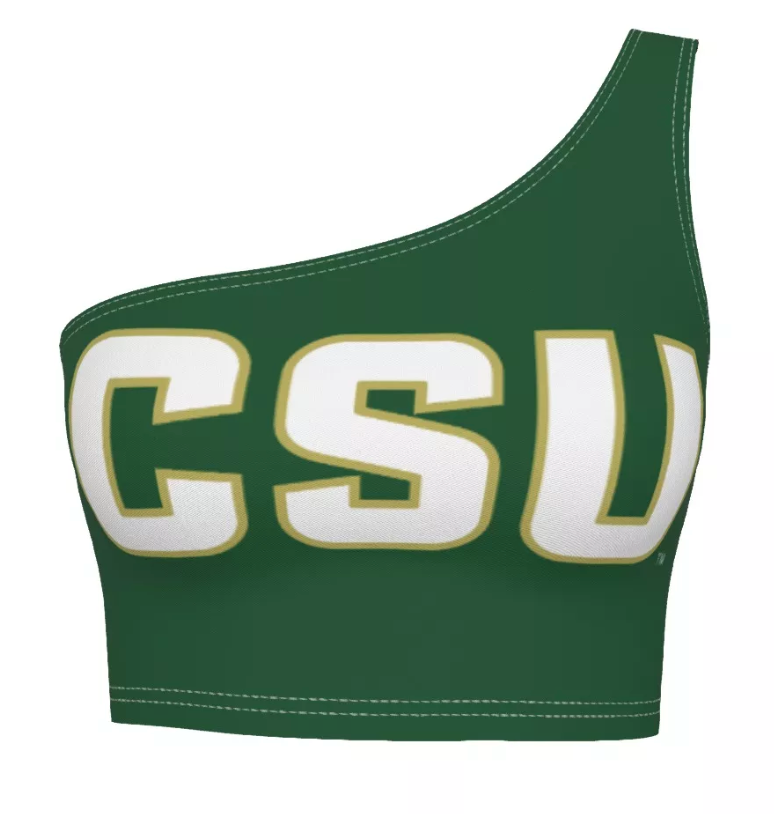 Colorado State Green One Shoulder Top
