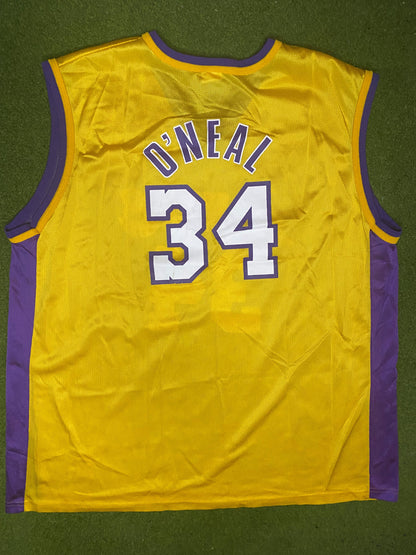 1996-2002 Los Angeles Lakers - Shaquille O'Neal #34 - Vintage NBA Jersey (48) - Gametime Vintage