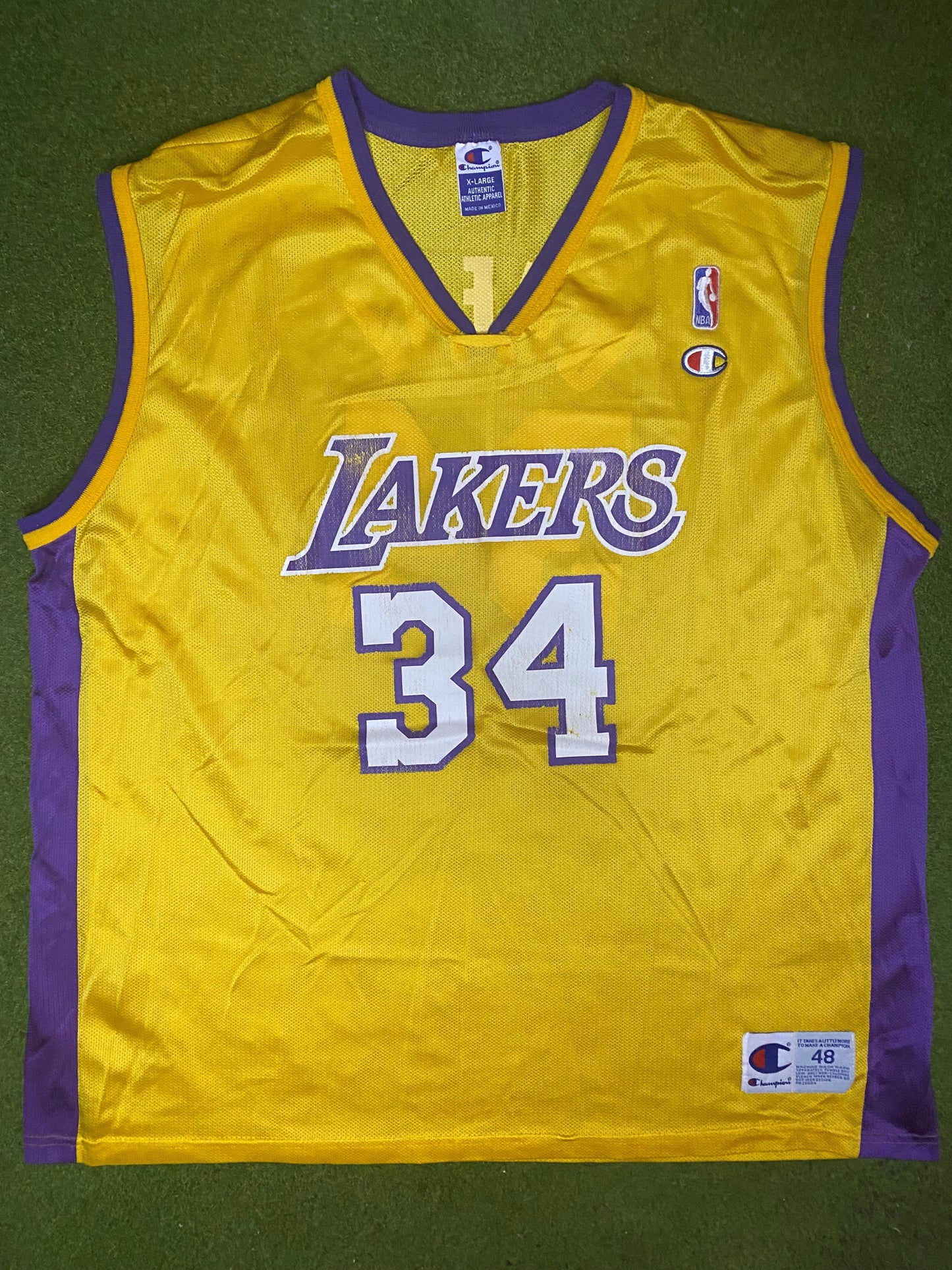 1996-2002 Los Angeles Lakers - Shaquille O'Neal #34 - Vintage NBA Jersey (48) - Gametime Vintage
