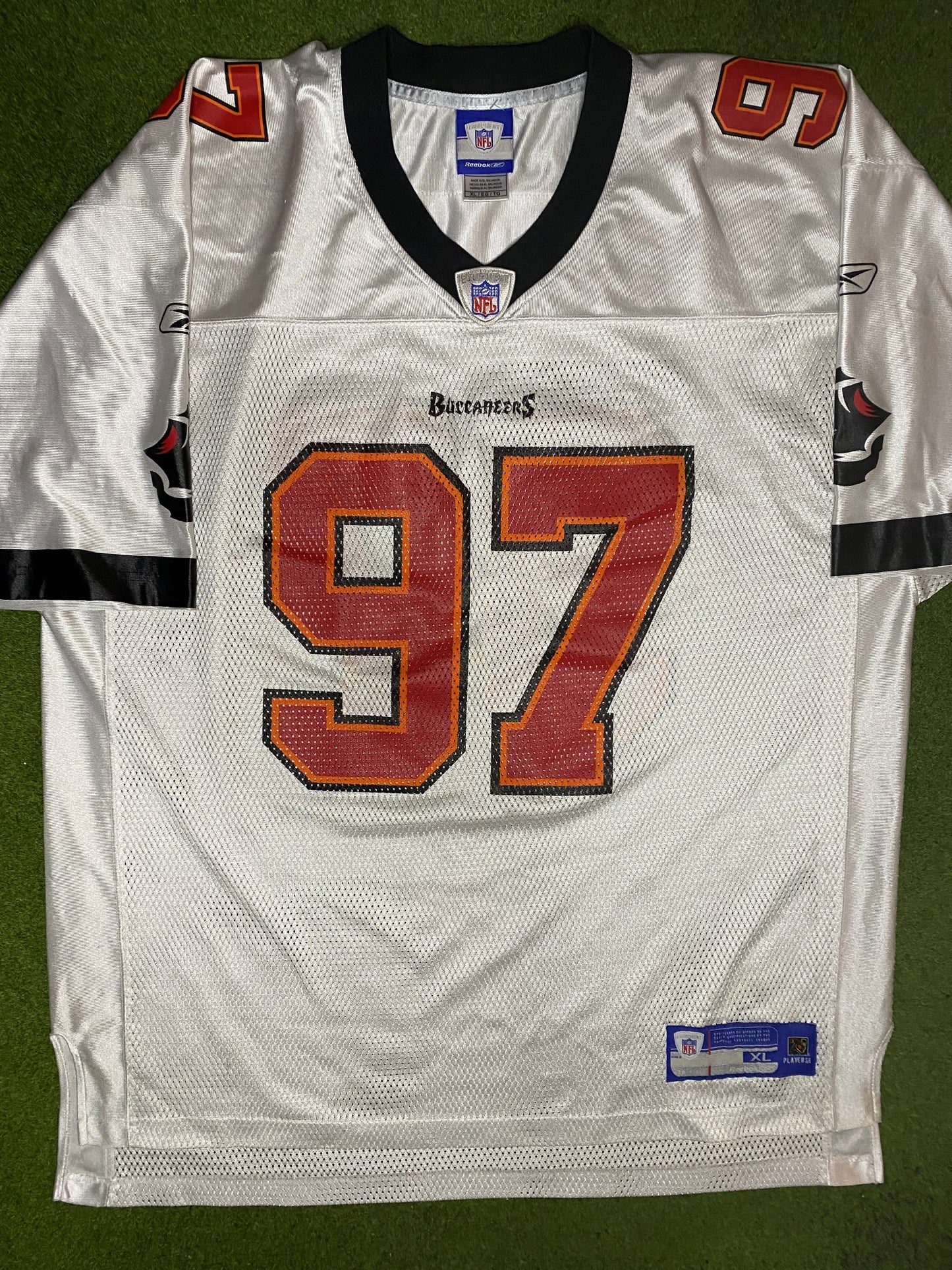 2002-2006 Tampa Bay Buccaneers - Simeon Rice #97 - Reebok - Vintage NFL Jersey (XL) Gametime Vintage