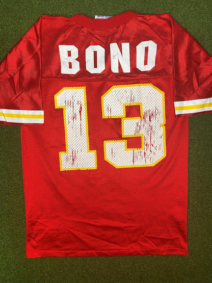 1994-1996 Kansas City Chiefs - Steve Bono #13 - Vintage NFL Jersey (Youth Medium)