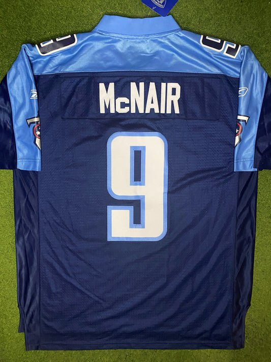 2002-2005 Tennessee Titans - Steve McNair #9 - Reebok Stitched NWT - Vintage NFL Jersey (XL) - Gametime Vintage
