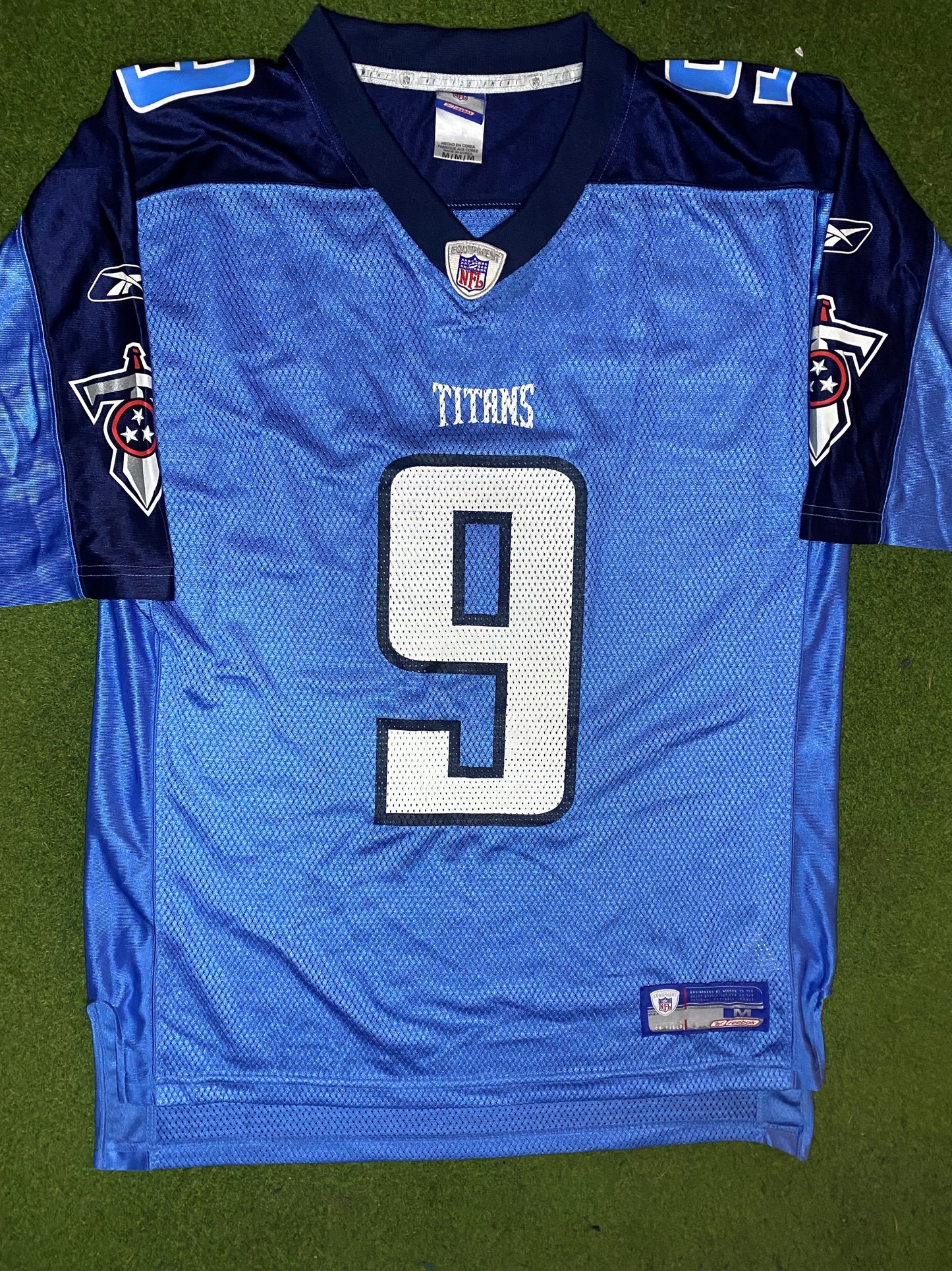 00s Tennessee Titans - Steve McNair #9 - Reebok - Vintage NFL Jersey (Medium) Gametime Vintage