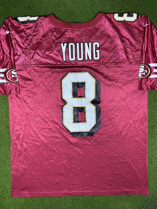 1992-1999 San Francisco 49ers - Steve Young #8 - Vintage NFL Jersey (XL) - Gametime Vintage