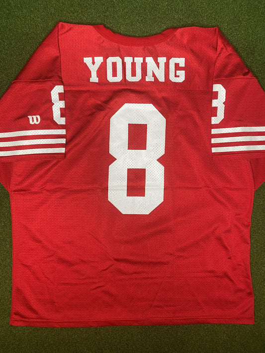 1991-1995 San Francisco 49ers - Steve Young #8 - Vintage NFL Jersey (2XL)