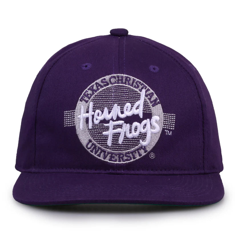 TCU Horned Frogs Retro Circle Snapback Hat