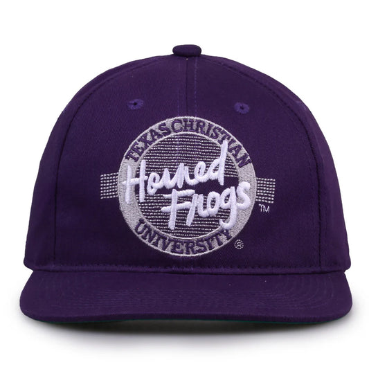 TCU Horned Frogs Retro Circle Snapback Hat